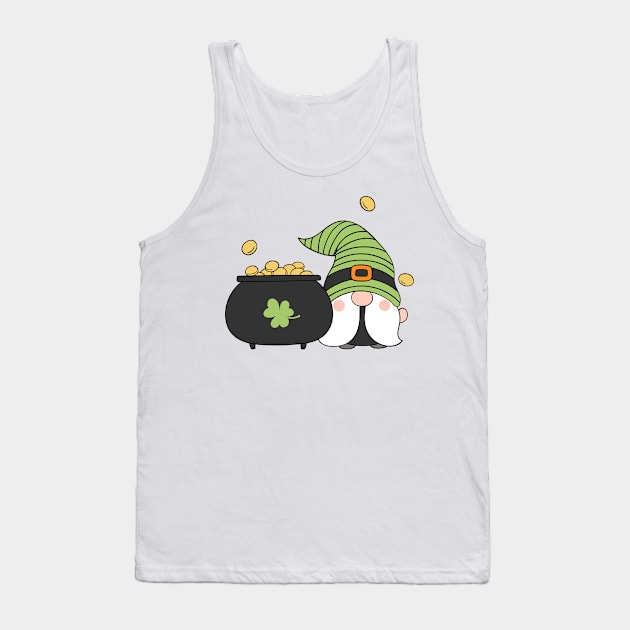 St Patrick Day Gnomes Tank Top by sevalyilmazardal